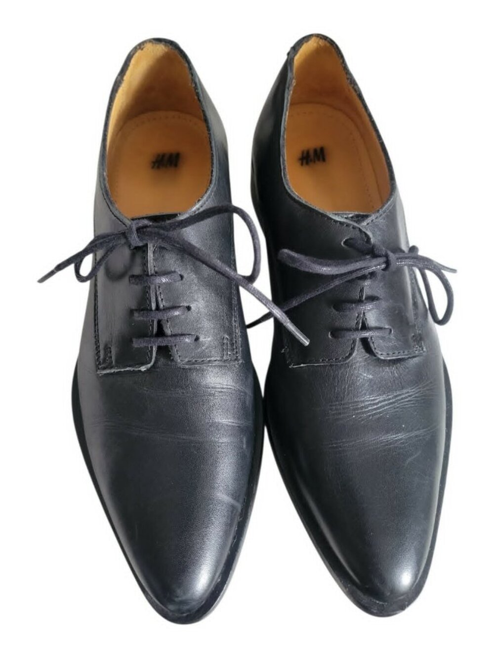 Pointy lace up H&M Studio leather shoes
